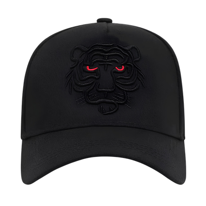 Gorra con bordado de tigre